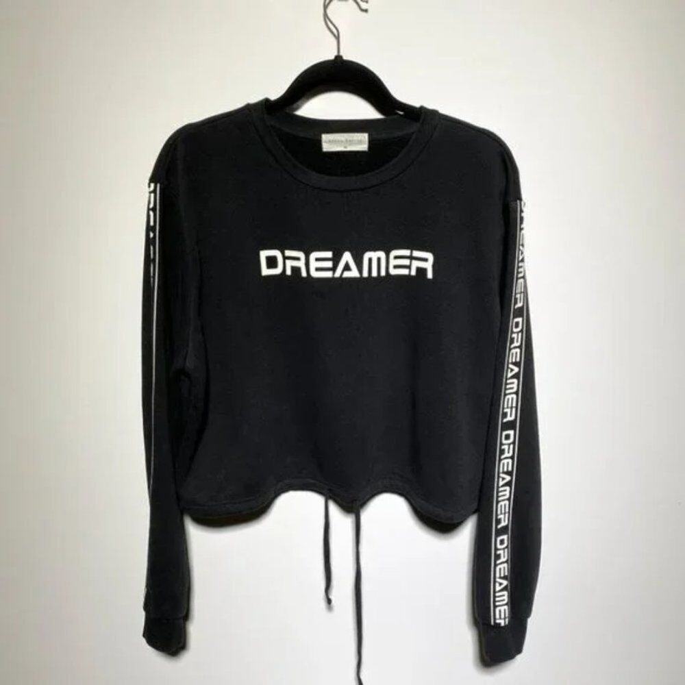 Urban Nation Womens Black Dreamer Decal Sweatshirt Size XL